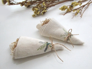 Bouquet handkerchief set (2 pieces)-Grass flower