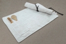 Simple and fashionable linen slub dining mat