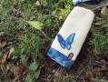 藍染蝴蝶方巾
